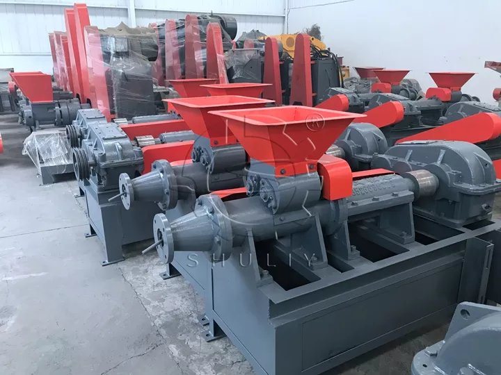 charcoal extruder machines in factory