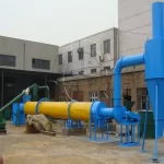 rotary drum dryer in factory
