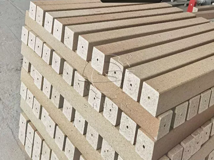 produits de la machine à blocs de palettes en bois