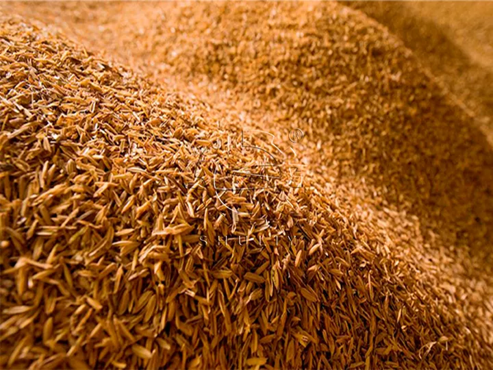 قشر الأرز لقوالب نشارة الخشب