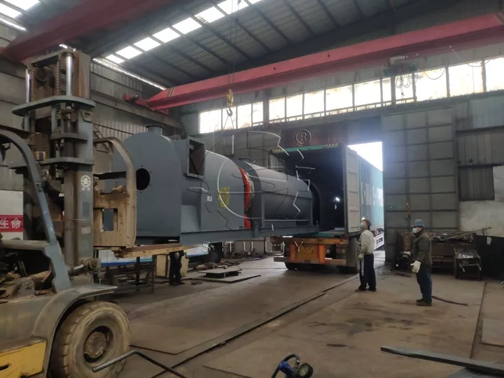 carbonization furnace packing site