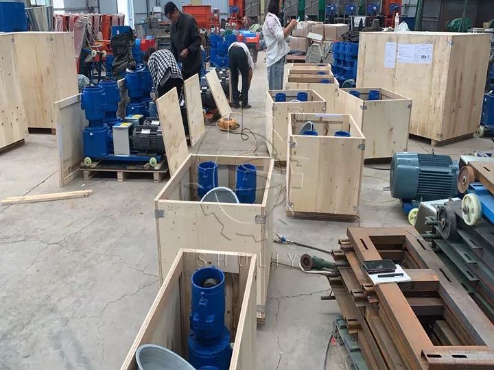 pellet mill machines packing site