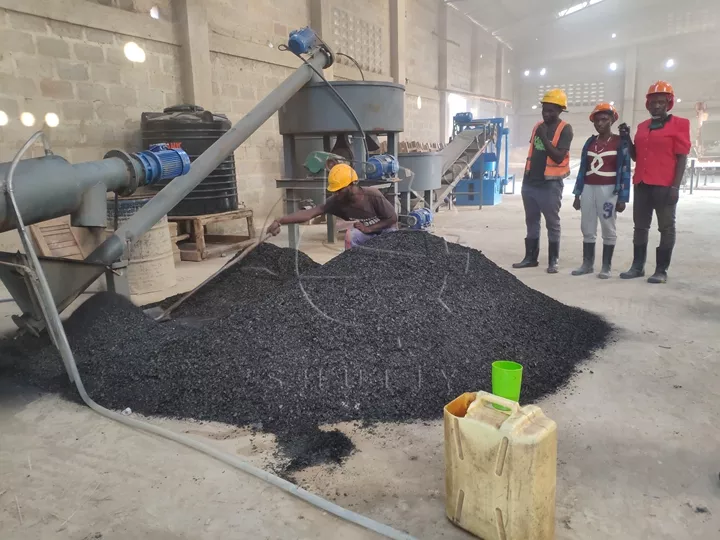 charcoal briquettes making production line