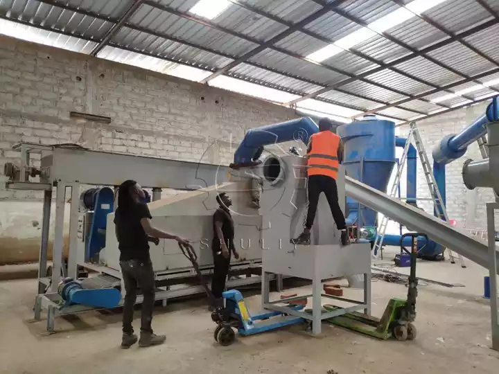 charcoal production machine installation