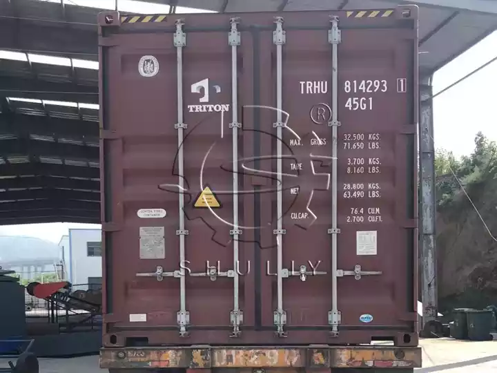 Secador de tambor rotatorio enviado a Ghana