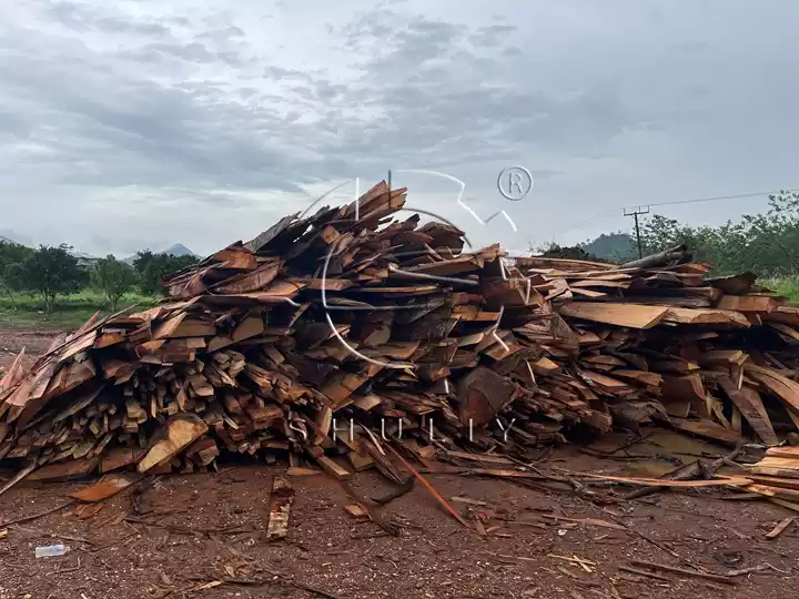 wood raw material display